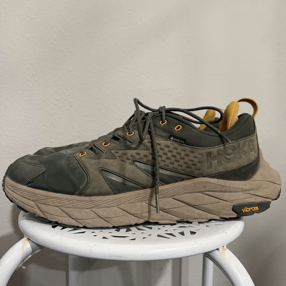 Hoka One One Anacapa Low GTX Gore-Tex 1122017 DBRYL Green Hiking Shoe Men's 13 D